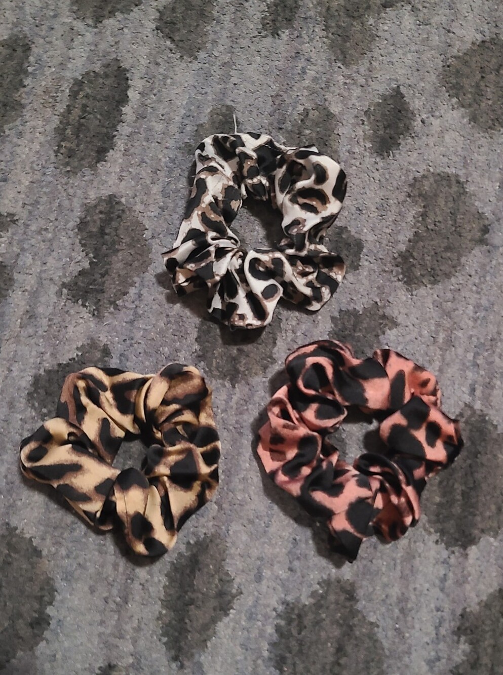 3pc Animal Print Scrunchies